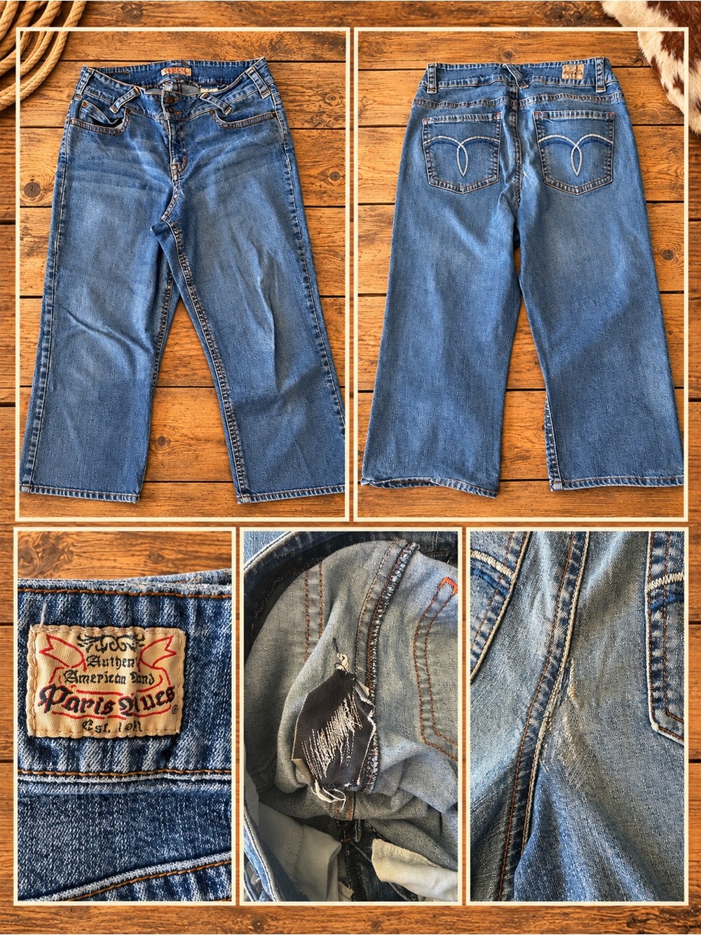 Paris Blues Women's size14 Blue Relaxed Straight Jeans